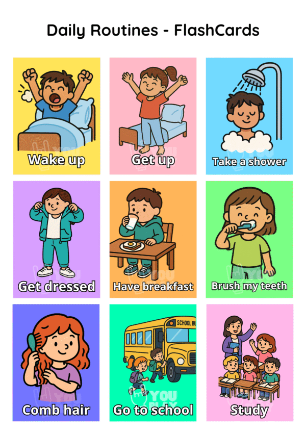 Daily Routines – Flashcards