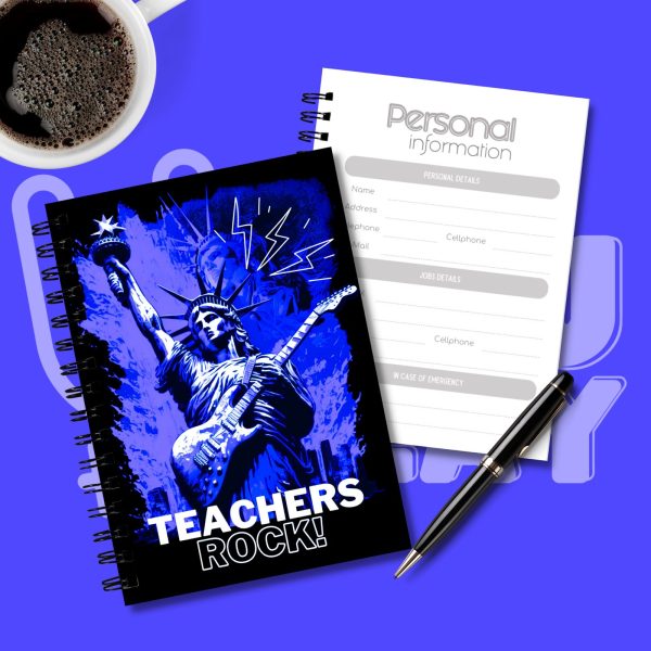 agenda docente teachers rock blue