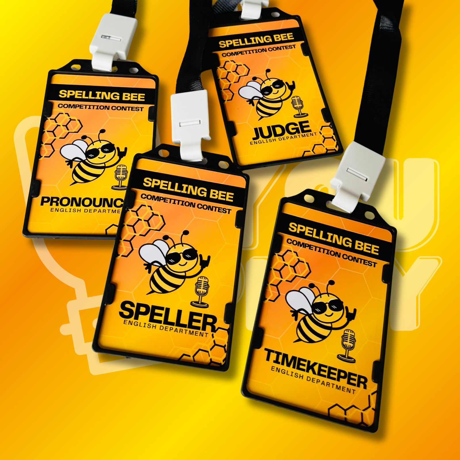 pack credencial credenciales competencia spelling bee